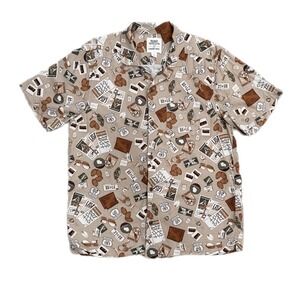 Blake Shelton x‎ Lands' End Shirt L Route 66 Western Map Short Sleeve